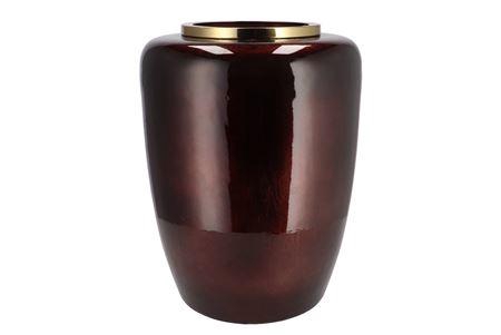 <h4>Julie Scotish Brown Vase Iron 33x33x45cm</h4>