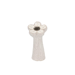 Mara White Vase Bloom 10x10x21cm Nm