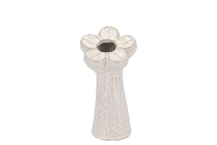 <h4>Mara White Vase Bloom 10x10x21cm Nm</h4>