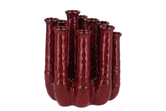 <h4>Inga Jahra Purple Vase Tube Active Glaze 26x17x29cm</h4>