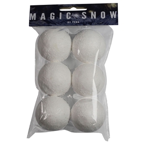 DF12-RN-10595 - 6 hang fig snowballs 6cm white