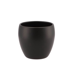 Vinci Matt Black Flower Pot 14x13cm