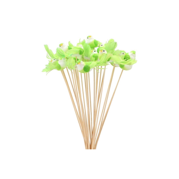 <h4>Pick Bird On Stick Light Green P/25 11x4x50cm</h4>