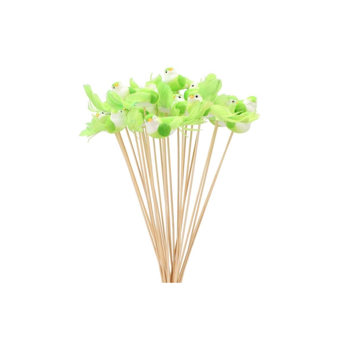 <h4>Pick Bird On Stick Light Green P/1 11x4x50cm</h4>