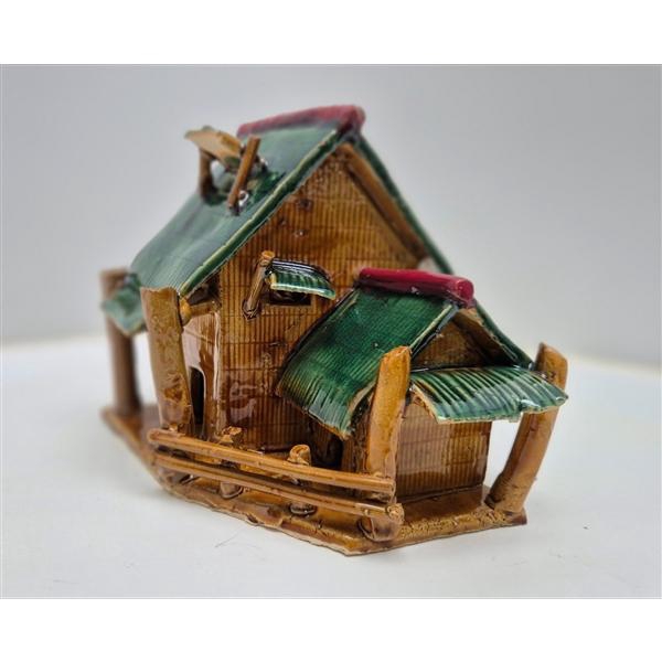 <h4>Chinese house ( glazed, two colours), height 18 cm, box 1 pcs.</h4>