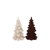 X-mas Flock Brown Sand Tree Ass 8x8x13cm