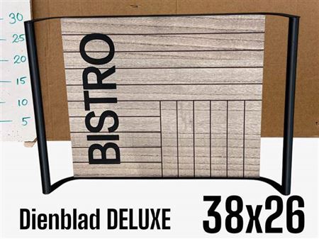 <h4>Plate De Luxe 38x26 Metal / Wood</h4>