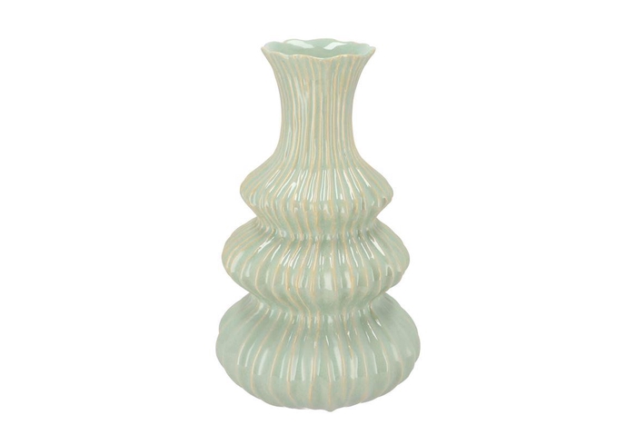 Mirre Pistache Bubbles Vase 19x19x32cm Nm