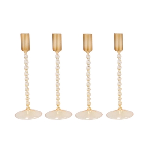 Jules Natural Brown Candle Holder Ass 9x25cm