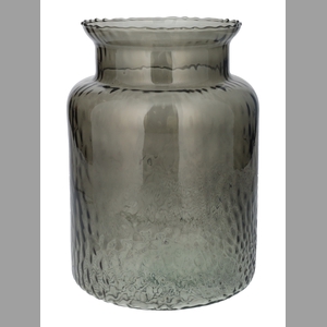 DF02-883913600 - Vase Hammer Bose d15/19xh25.5 grey Eco