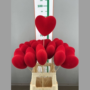 HART FLOCK ROOD 15 CM XXL