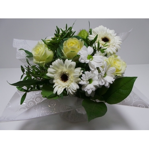 Bouquet Aqua Medium White