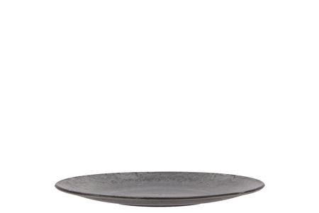 <h4>Melamine Grey Plate Round 18x18x2cm</h4>