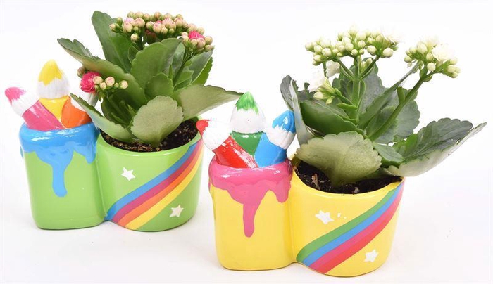 <h4>Keramiek potloodpot ov. mix 12x8cm</h4>