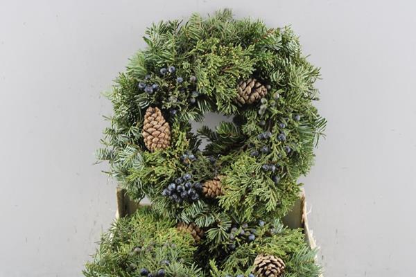 <h4>Adventskrans 21% Mix 1/2 30 Cm</h4>