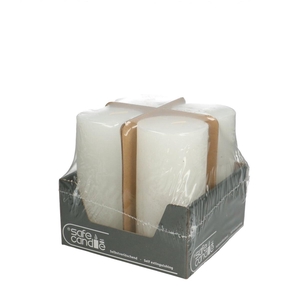 Kaars Stomp Safe d07*14cm rustiek
