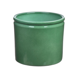 DF03-883748147 - Pot Lucca d14xh12.5 opal green glazed