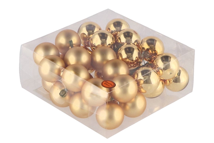 <h4>Glass Ball Combi Gold 40mm P/36</h4>