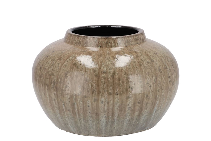 Jade Sand Vase Bol 23x14cm Nm