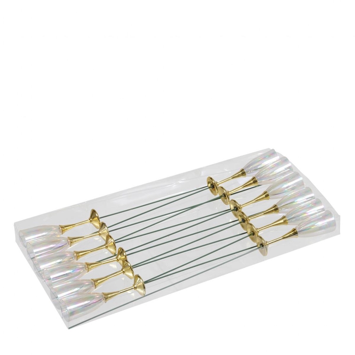 <h4>Christmas sticks 27cm Champagneglass 7.5cm</h4>