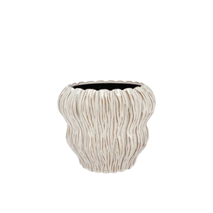 Lima White Pot Bubble 12x12x11cm