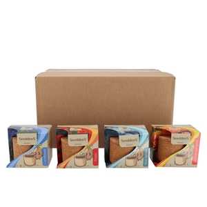 Greengift Poppy Spruce Tagetes Corn Mix Cork 8x11x10cm