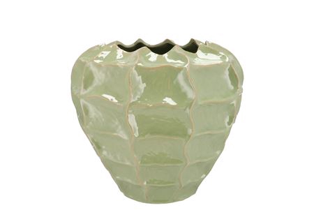 <h4>Lima Pistache Vase Carve 27x27x23cm Nm</h4>