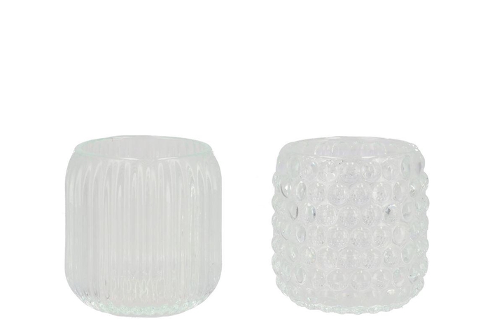 <h4>Roman Clear T-light Bubble Ass 9x9cm</h4>