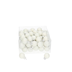 Christmas bauble Ball  25mm pearl x72