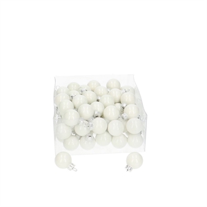Kerstbal Bal  25mm pearl x72