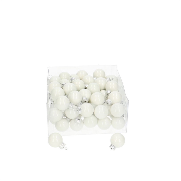 Christmas bauble Ball  25mm pearl x72