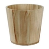 Pot basic wood Ø10xH10cm (ES9) + RPET liner