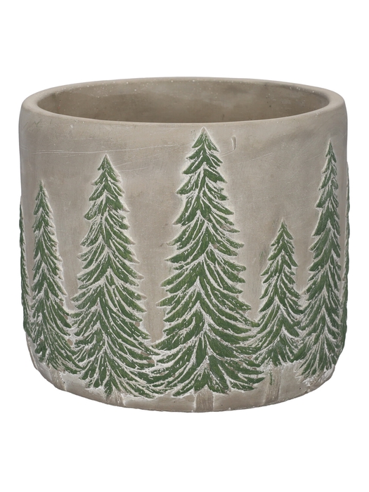 <h4>DF11-731200225 - Pot Xmas Tree d10.7xh10 grey</h4>