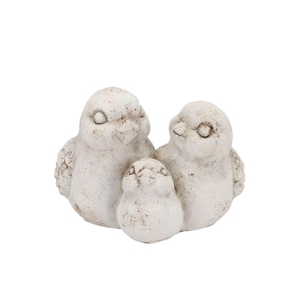 Concrete Antique Birds 16x16x13cm Nm