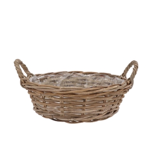 Rattan Kuboo Basket Low Ears 35x13cm