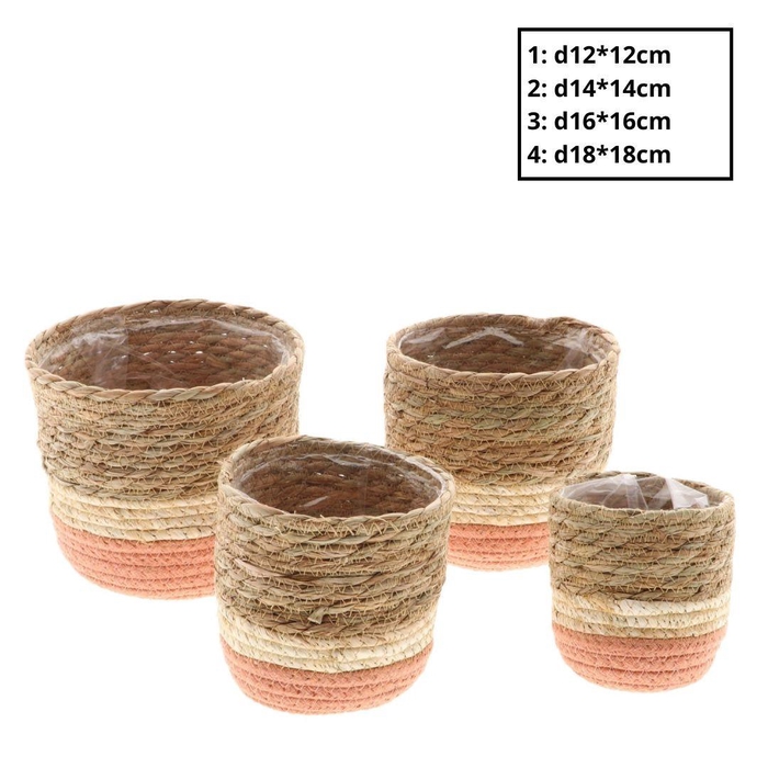 Manden sets Nora pot S/4 d18*18cm