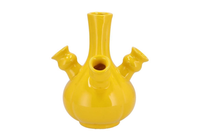 <h4>Rotterdam Yellow Vase Tulip 20x20x23cm Nm</h4>