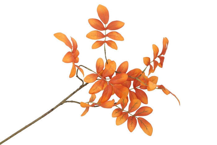 Silk Leaf Rowan Orange 71cm