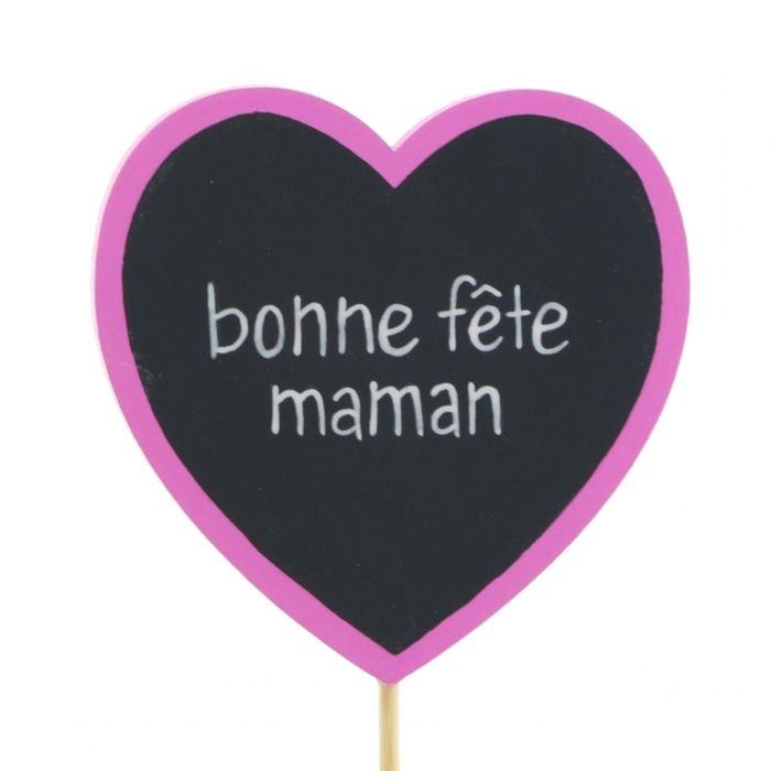 <h4>Moederdag 10cm Hart Bonne Fête 6cm</h4>