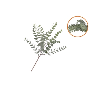 Silk Eucalyptus Green Stem 51cm