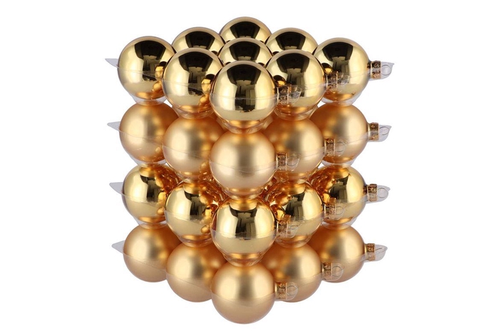<h4>Glass Ball Combi Gold 57mm P/36</h4>