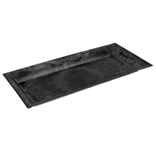 <h4>Bowl plastic rectangle 36x17xH2.5cm natural grey</h4>