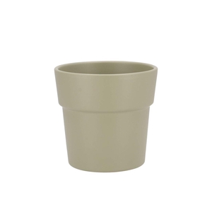 Ceramic Pistache Matt Pot Orchid Edge 13x12,5cm