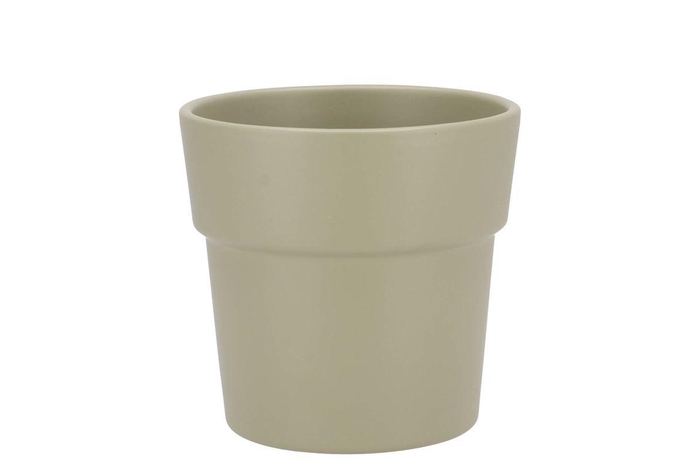 <h4>Ceramic Pistache Matt Pot Orchid Edge 13cm</h4>