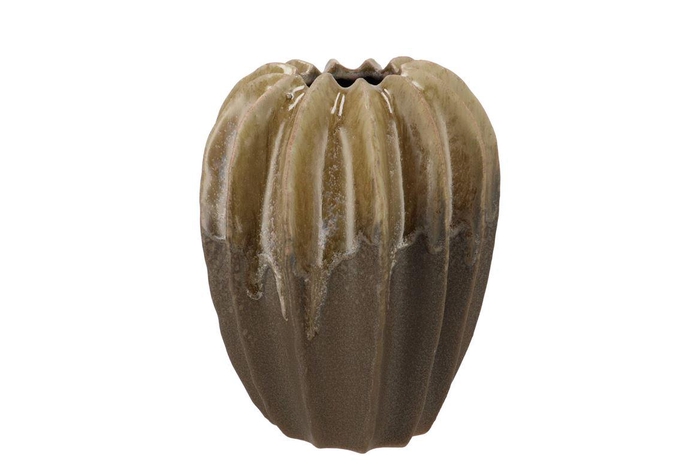 <h4>Dion Brown Vase Structure 20x20x23cm</h4>