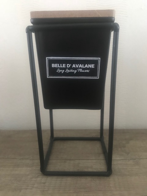 Geurkaars vk zwart / Vanille