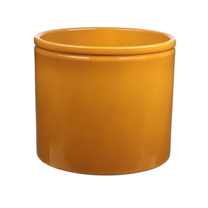 DF03-883676200 - Pot Lucca1 d23.3xh21.5 curry glazed