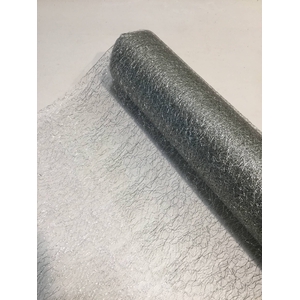 CURLY NET METALLIC 50CM*20M ZILVER