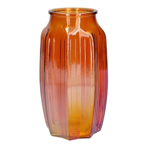 Vase Suko d8.5/12xh22 orange pearl