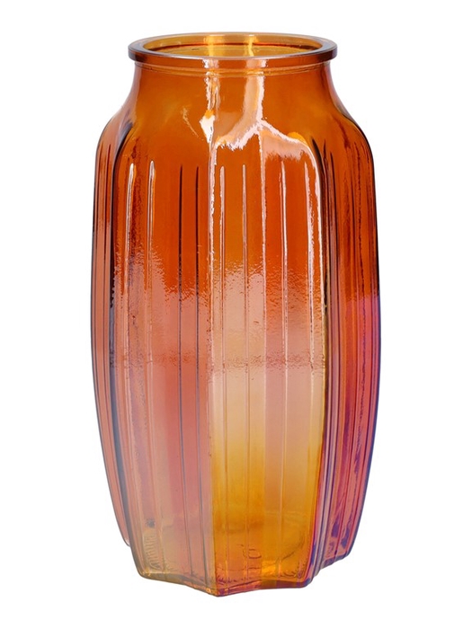 <h4>Vase Suko d8.5/12xh22 orange pearl</h4>